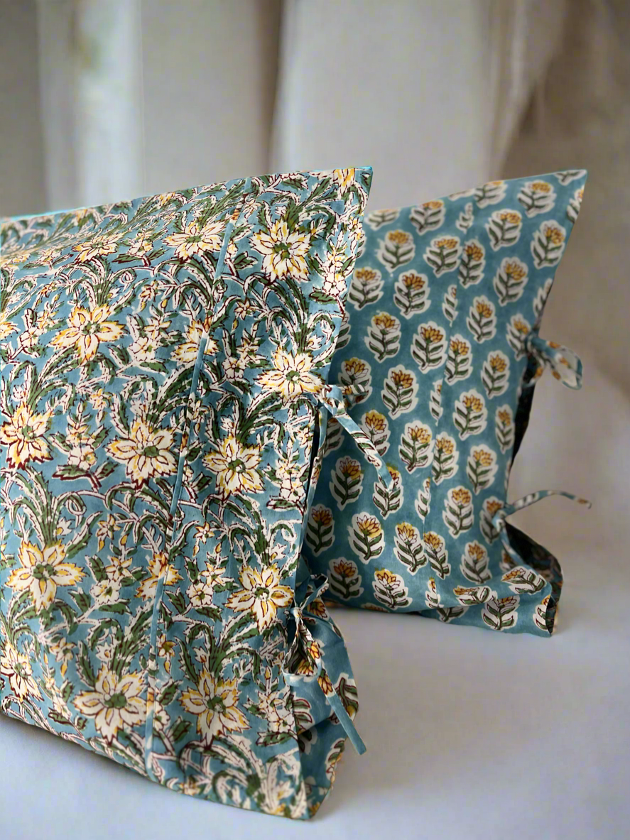 1) Tied end Pillowcase - ‘Marigold’