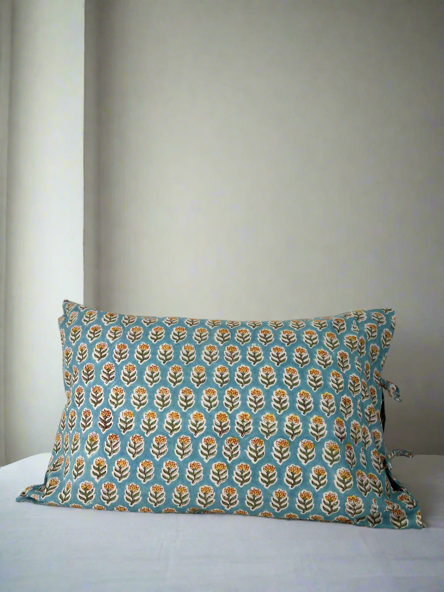 1) Tied end Pillowcase - ‘Marigold’