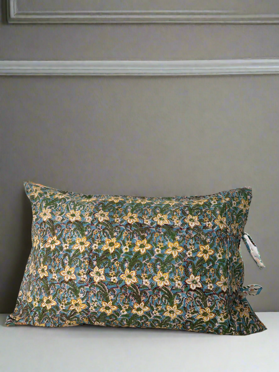 1) Tied end Pillowcase - ‘Marigold’