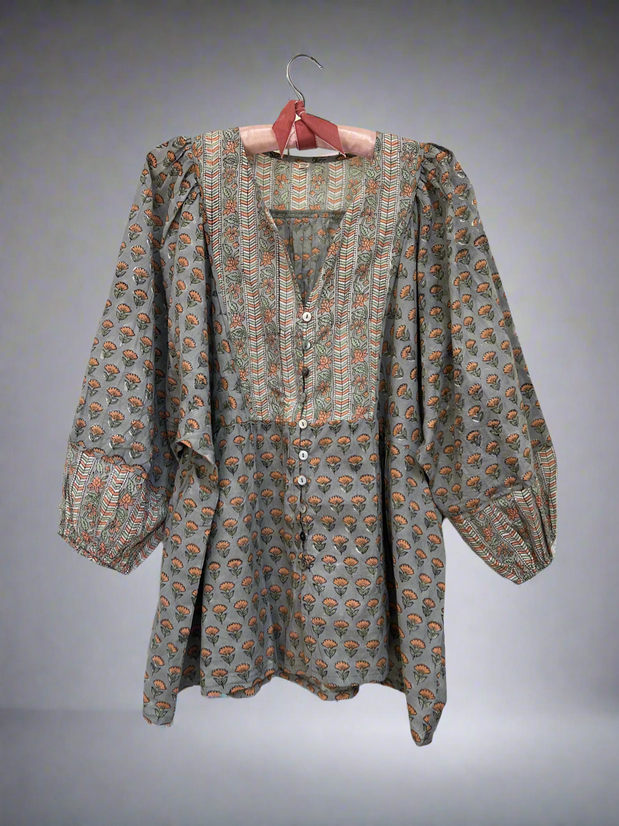 A) Saffron - Easy wear blouse