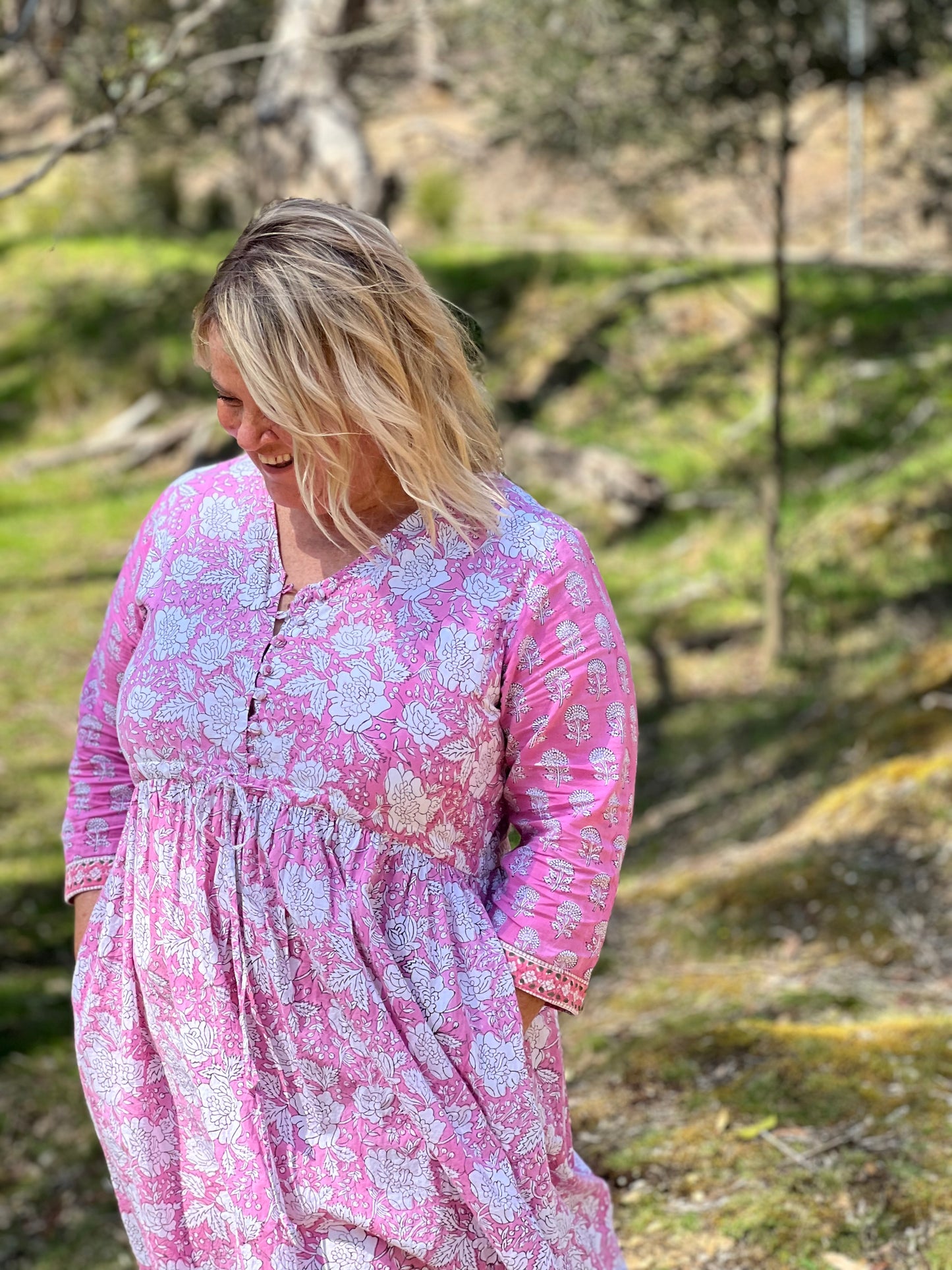 C) ‘Flossy’ Drawstring dress with pockets