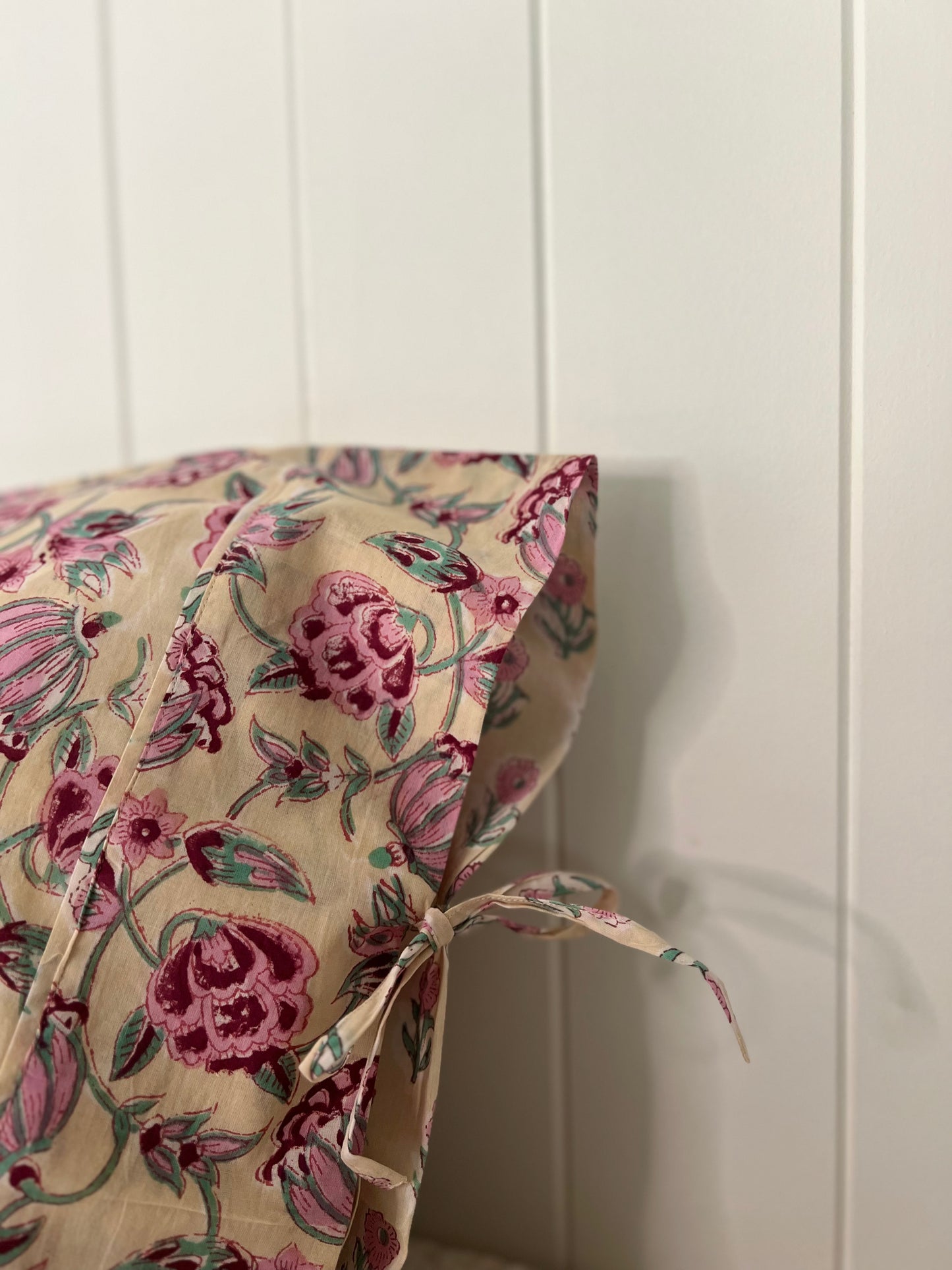 1) Tied end Pillowcase - ‘Flora’