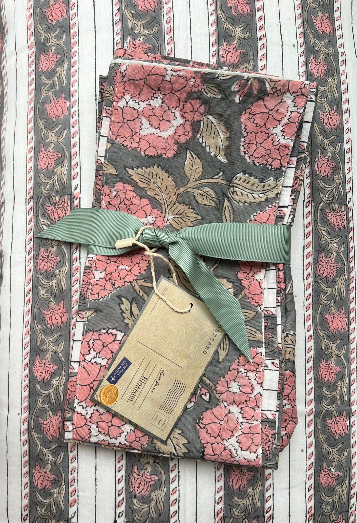 1A) Hydrangea double sided single pillowcase