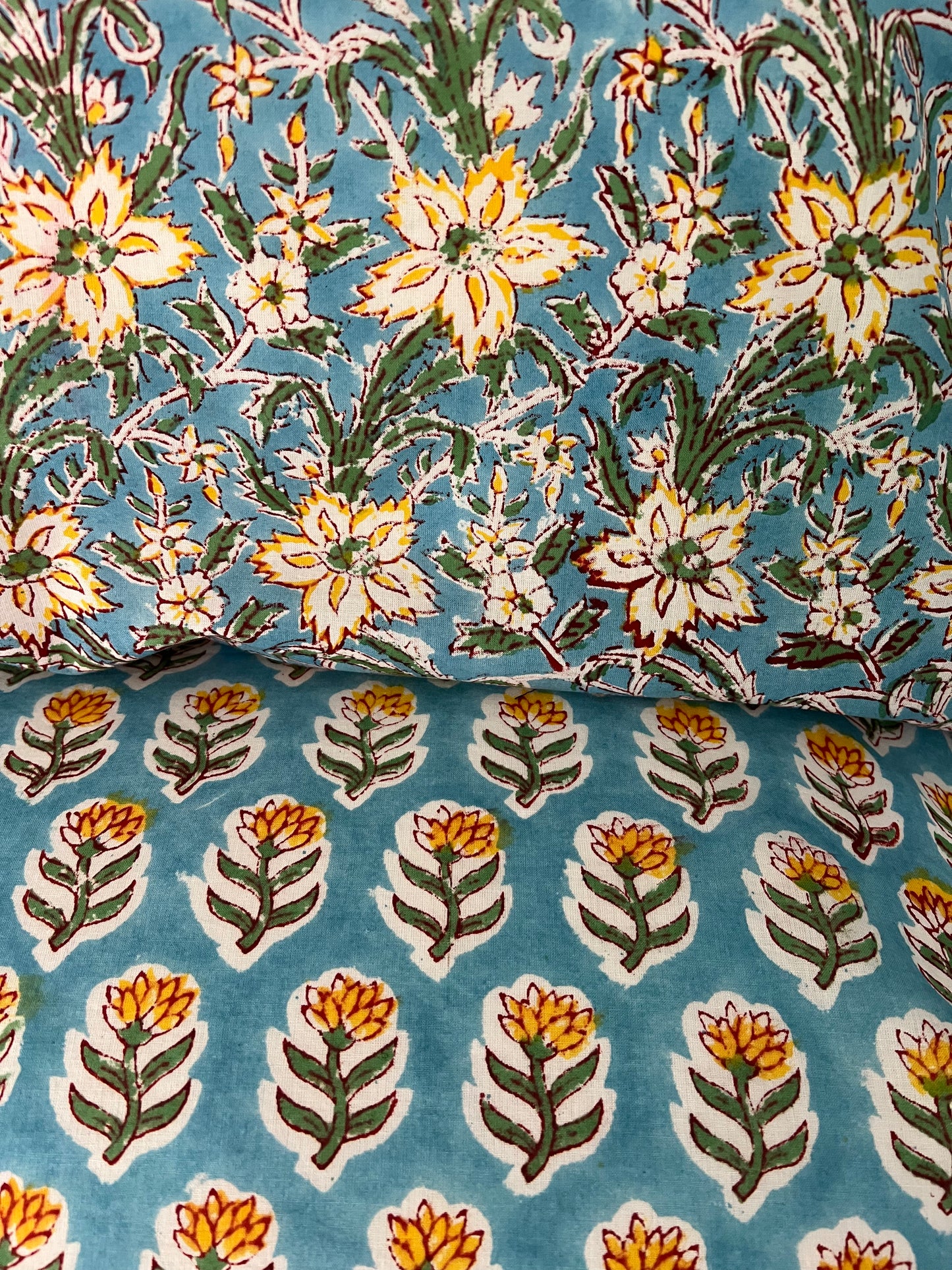 1) Tied end Pillowcase - ‘Marigold’