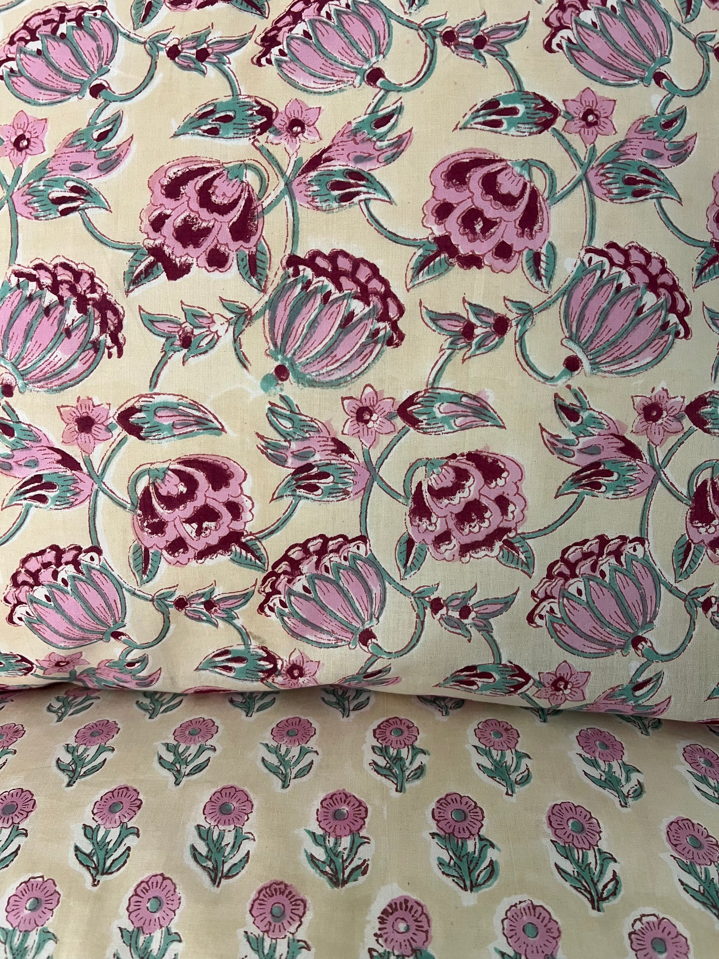 1) Tied end Pillowcase - ‘Flora’