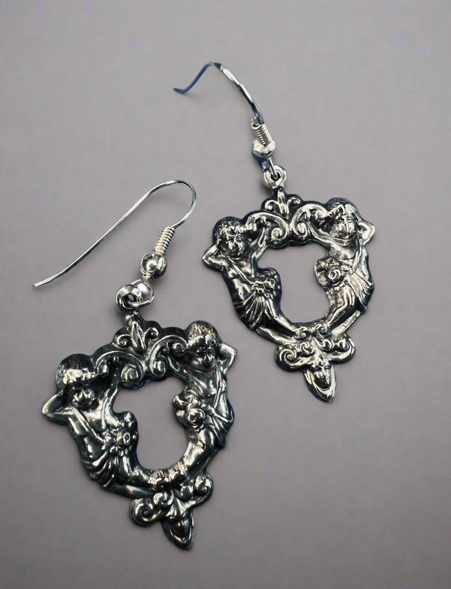 Ornate Cherub earrings