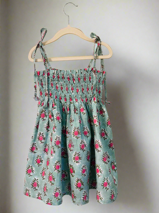 1) Posy - Shirred sundress/skirt size 2yr - 6yr
