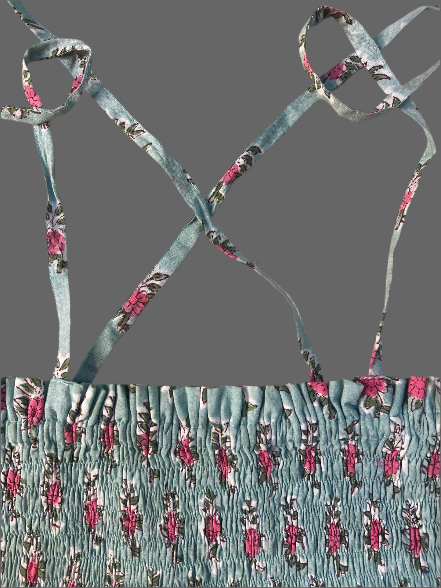 1) Posy - Shirred sundress/skirt size 2yr - 6yr