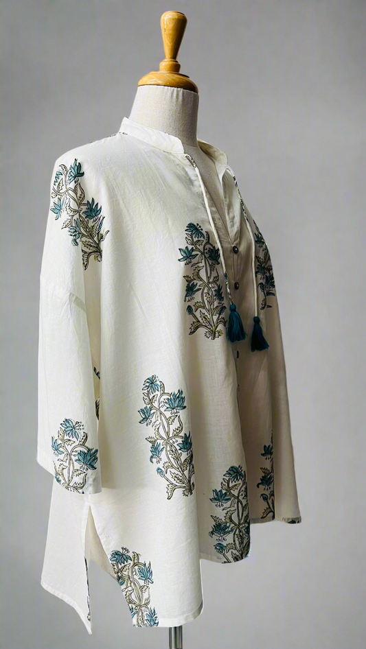 1) Sheer Shirt - Bluebell