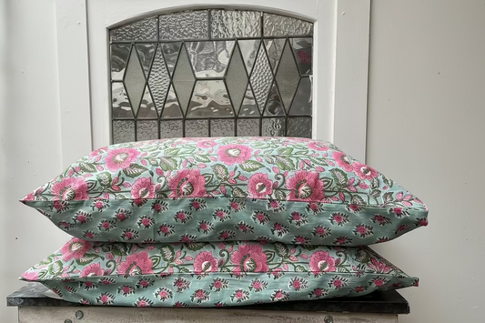 1A) Beatrice double sided single pillowcase