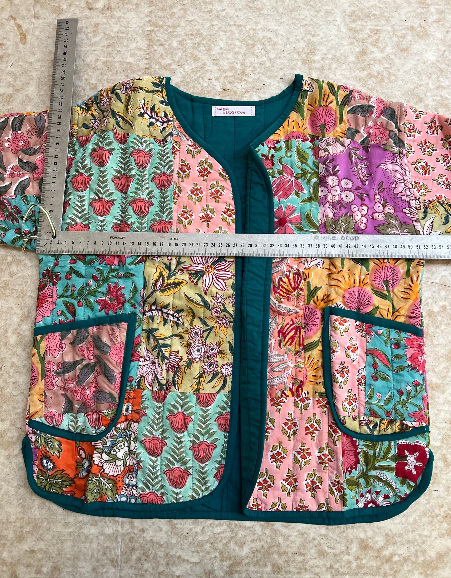 C) ‘Blossom’ Artisan made Patchwork Quilted Jacket