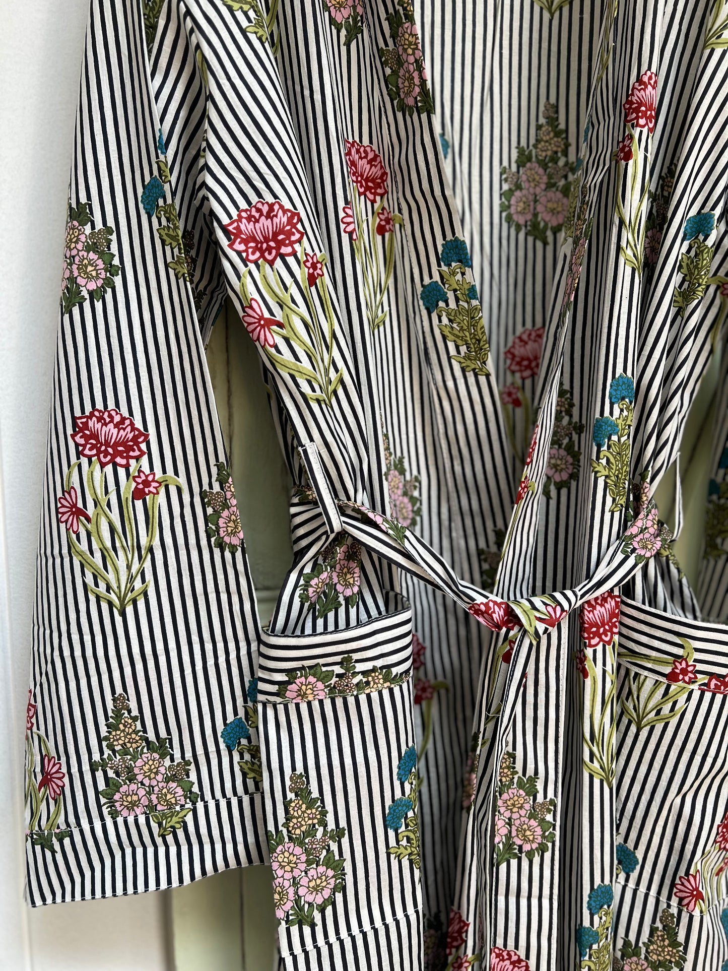 1a) Robe - Botanical stripe