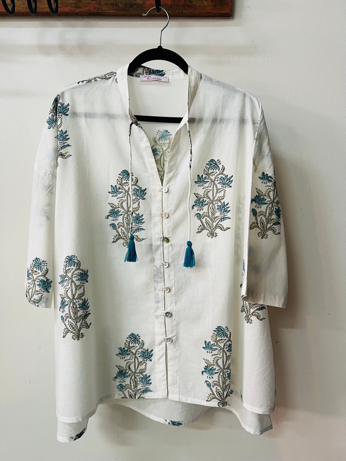 1) Sheer Shirt - Bluebell