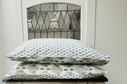 1A) Blu-Belle double sided single pillow case