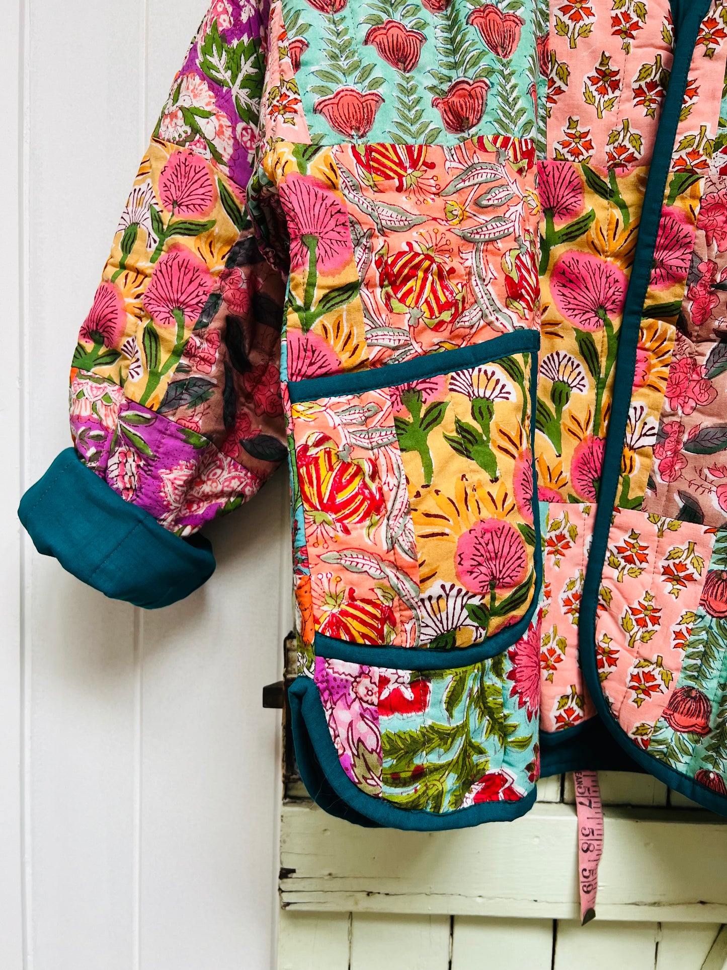 C) ‘Blossom’ Artisan made Patchwork Quilted Jacket