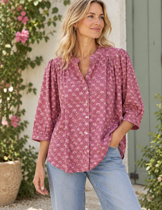 1) Everyday Blouse - Dusty Rose
