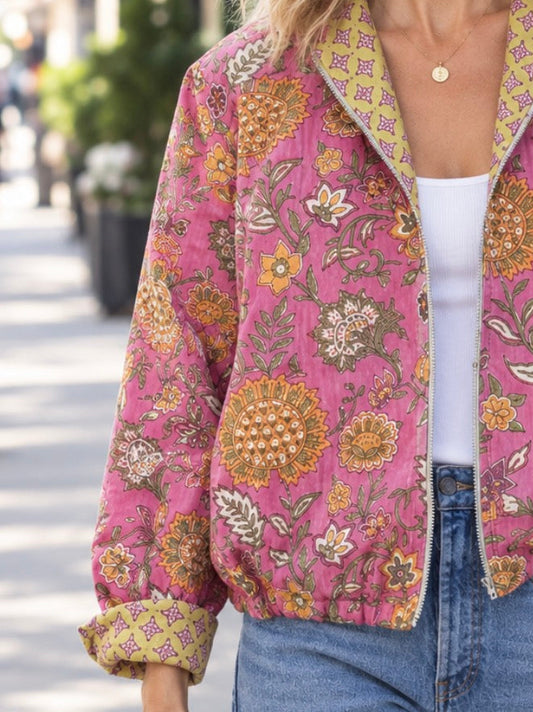 1) Blossom REVERSIBLE Bomber - Sunny