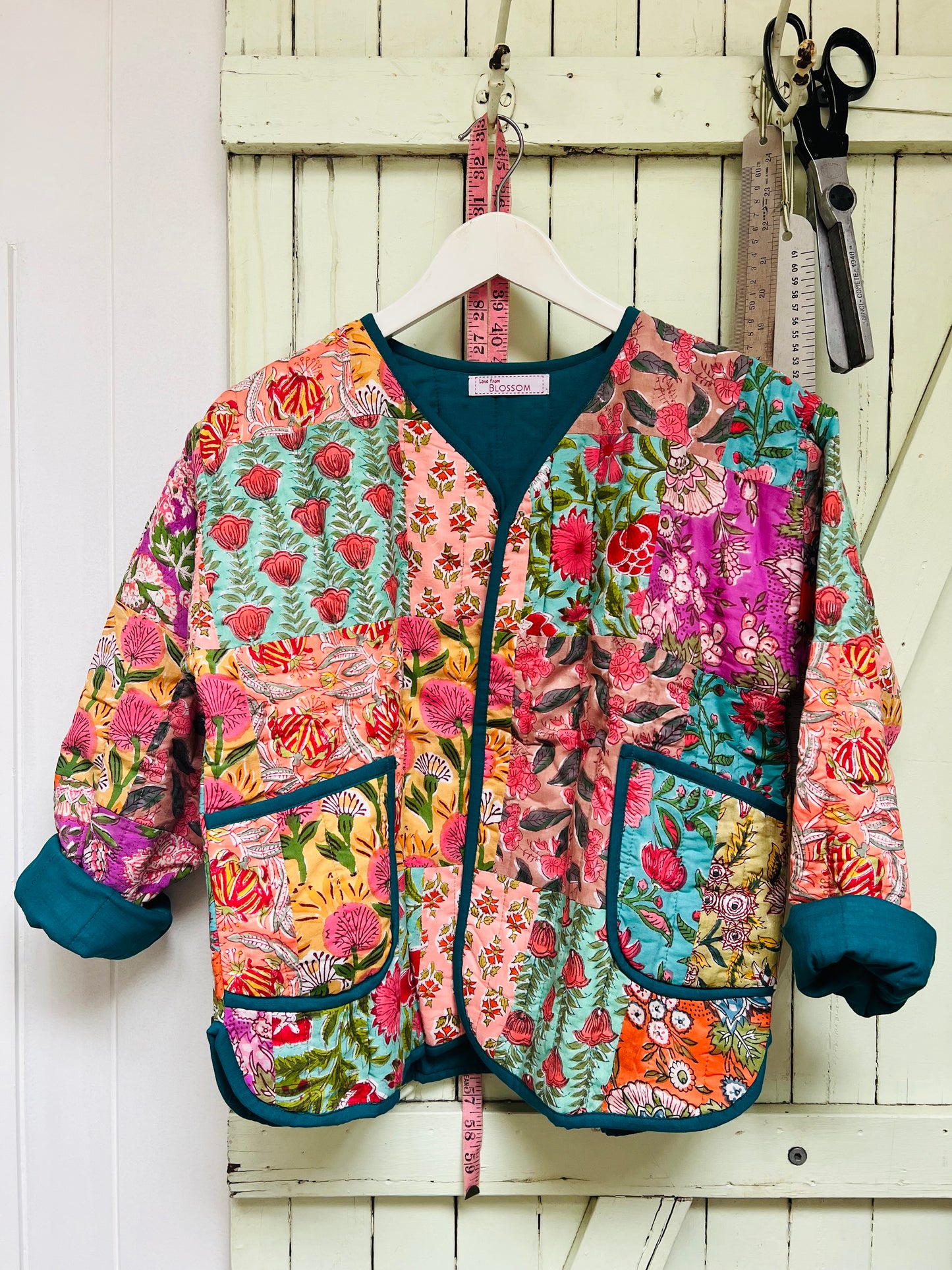 C) ‘Blossom’ Artisan made Patchwork Quilted Jacket