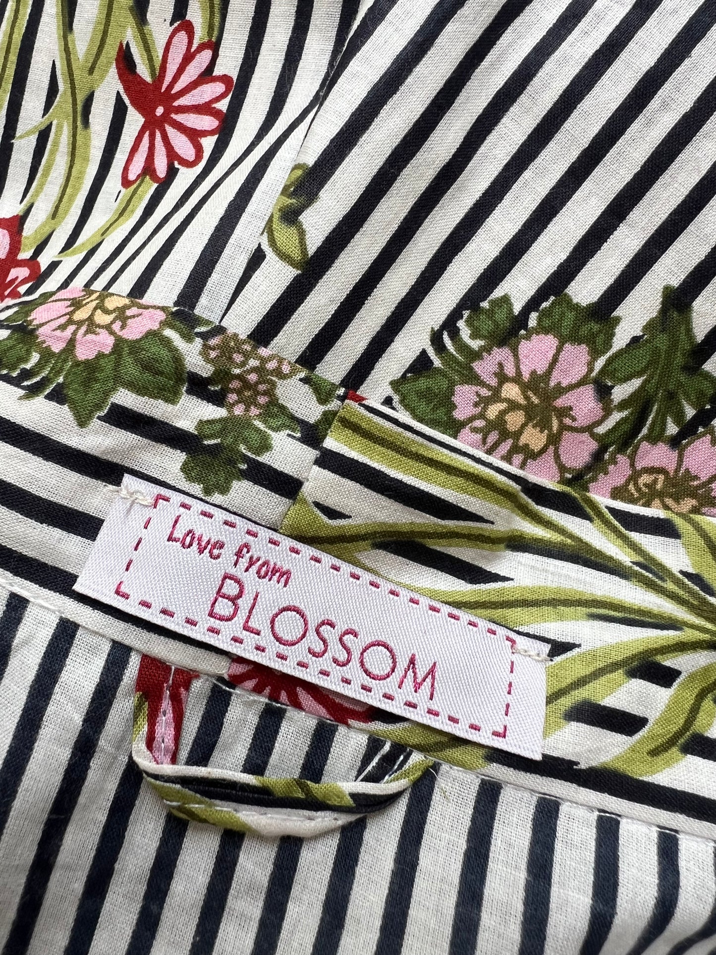 1a) Robe - Botanical stripe