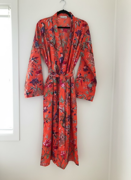 1a) Robe - Tangerine floral