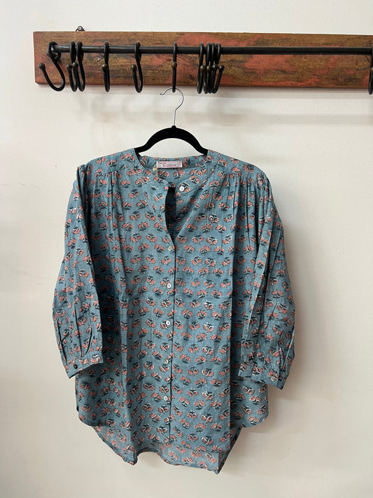 1) Everyday Blouse - Dusty Teal