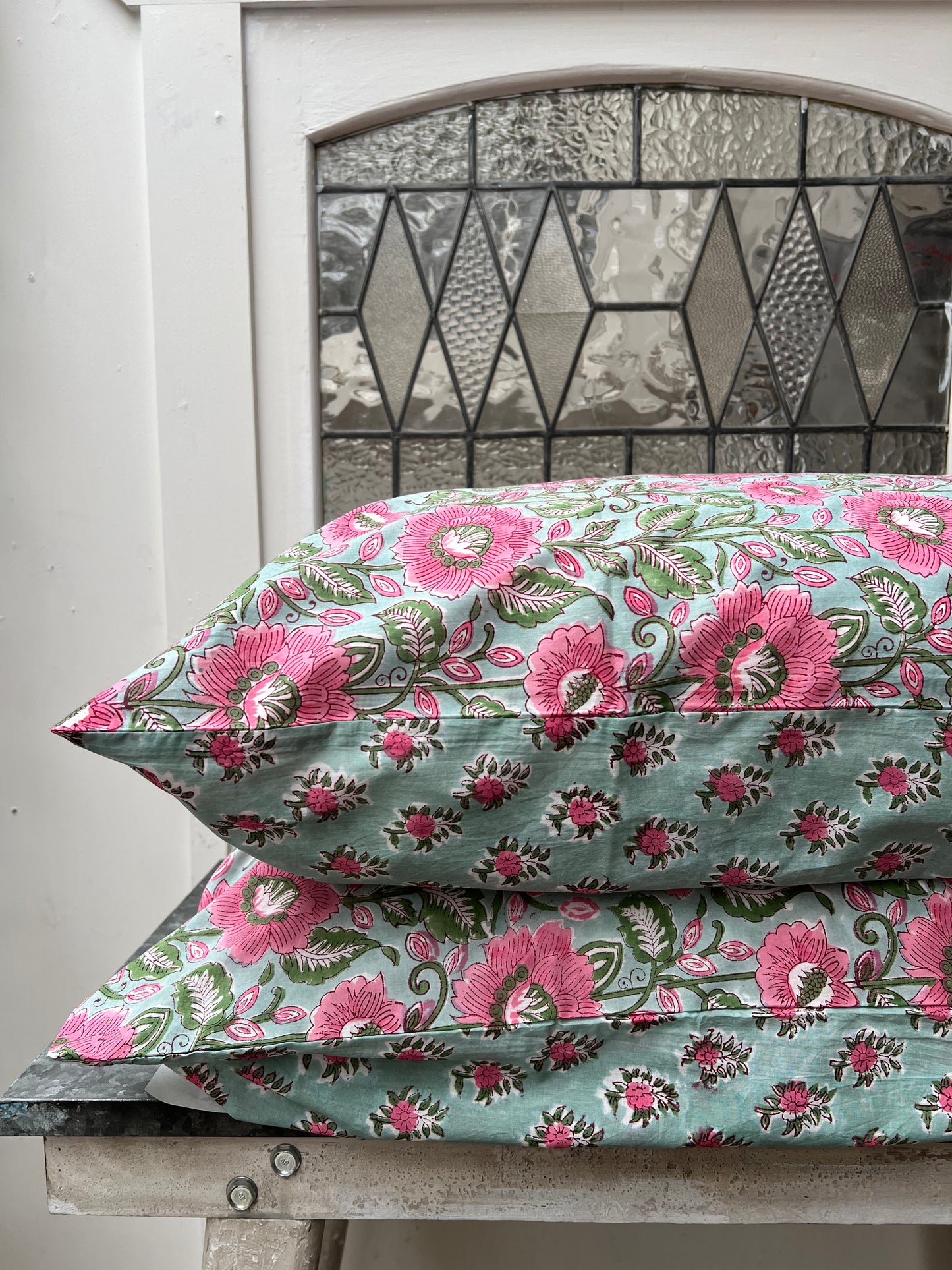 1A) Beatrice double sided single pillowcase